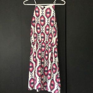 Pink and blue sun dress